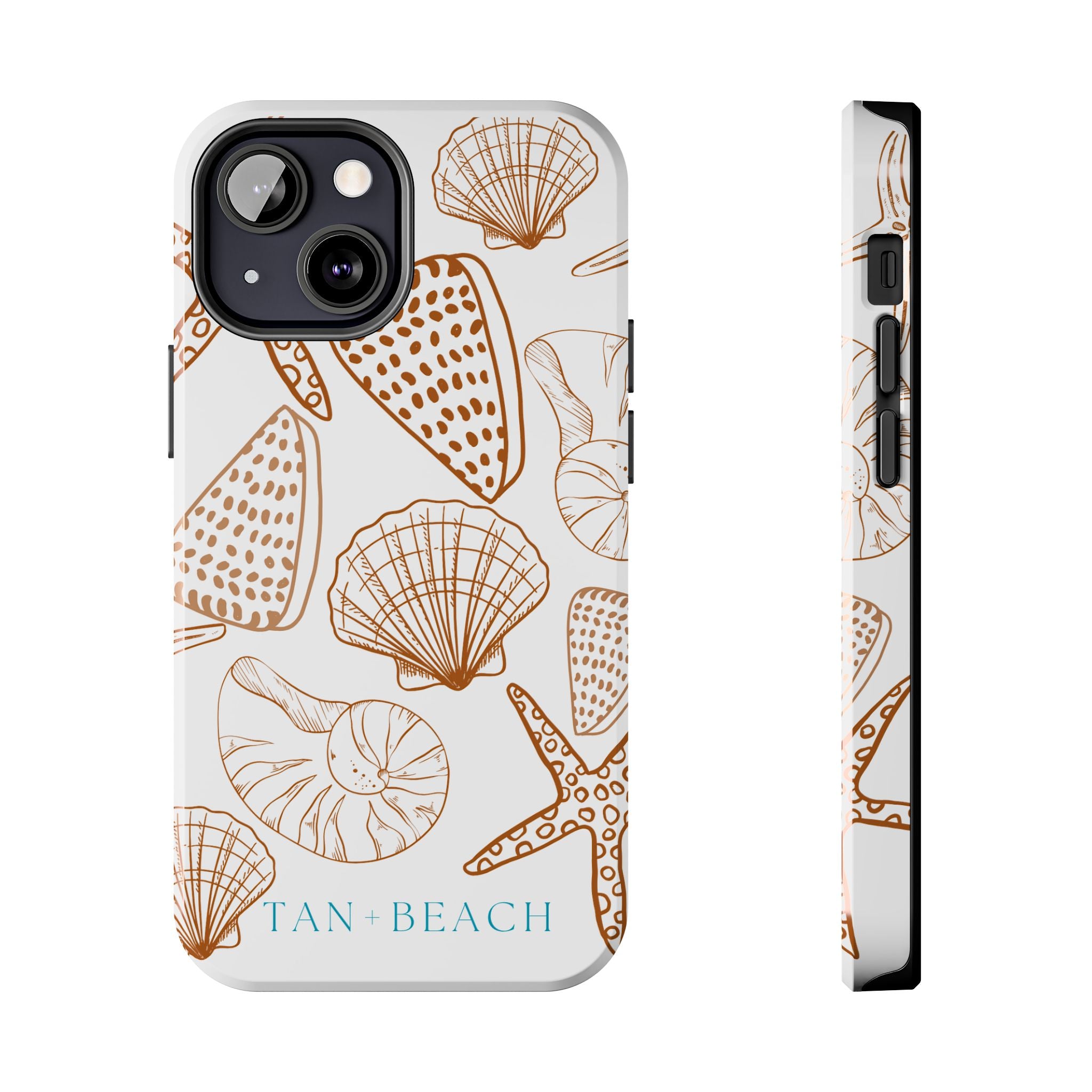Phone Case: Elli's Favorite Shells – Tan + Beach Phone Case: Elli's Favorite Shells – Tan + Beach